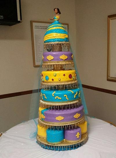 Arabian Theme Quinceañera Cake - Cake by Maria Felix Cakes