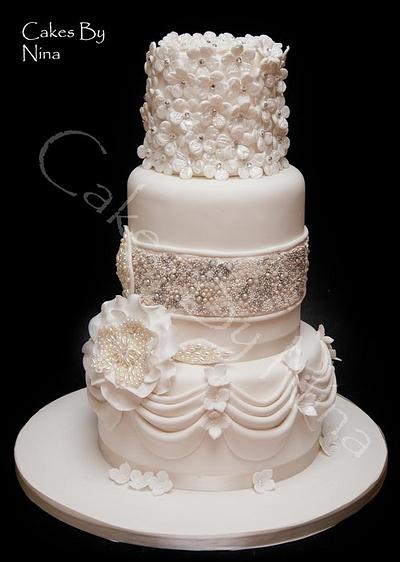 Diamond and Pearls - Cake by Cakes by Nina Camberley