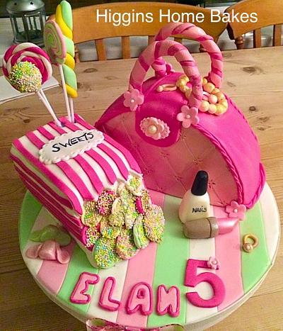 Girly candy birthday cake - Cake by Rhian -Higgins Home Bakes 