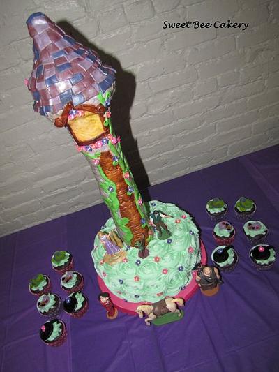 Tangled Tower - Cake by Tiffany Palmer