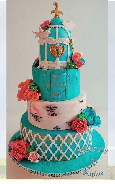 Sweet Birdie love - Cake by sophia haniff