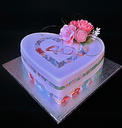 pink heart - Cake by Zuzana Bezakova