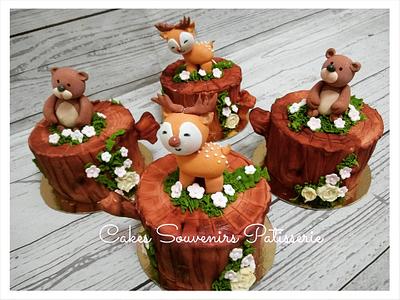  Forest animals cupcakes - Cake by Claudia Smichowski