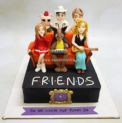 FRIENDS characters cake - Cake by Sweet Mantra Homemade Customized Cakes Pune