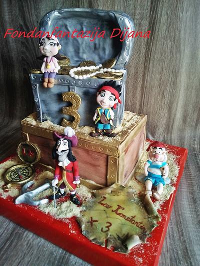 Jan and Neverland pirates - Cake by Fondantfantasy