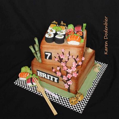 Sushi cake - Cake by Karen Dodenbier