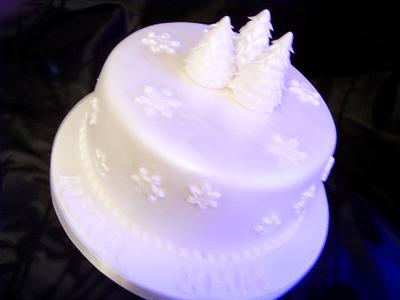 'White Christmas' Christmas Cake - Cake by Christine