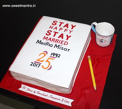 25th Marriage Anniversary cake - Cake by Sweet Mantra Homemade Customized Cakes Pune