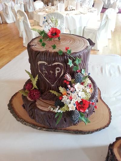 Woodland Wedding - Cake by Suzanne Moloney