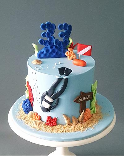 Underwater cake - Cake by Nathalieconceptdesign