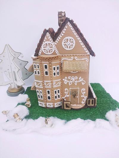 Gingerbread House (Gingerbread house challenge) - Cake by Cookies by Joss 