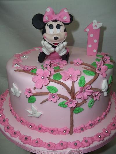 Minnie mouse for a 1st birthday - Cake by Willene Clair Venter