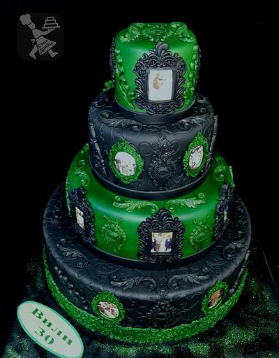 Green and Black cake  - Cake by Sunny Dream