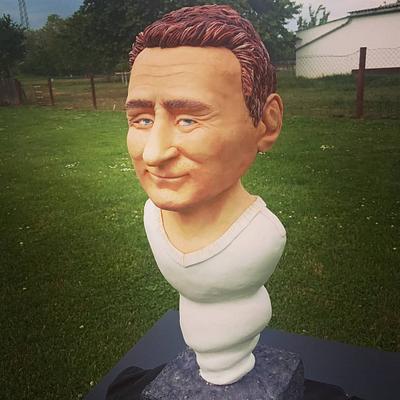 Robin Williams bust - Cake by Tortalie
