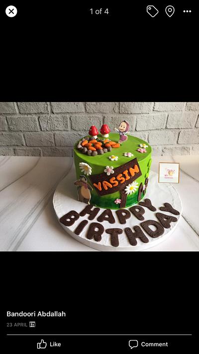 Masha cake💚💚 - Cake by Bandoori cake
