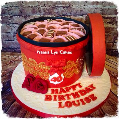 Box of chocolates  - Cake by Nanna Lyn Cakes