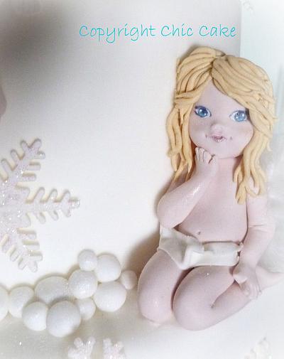 Angel & Snowflakes Party - Cake by Francesca Morrone