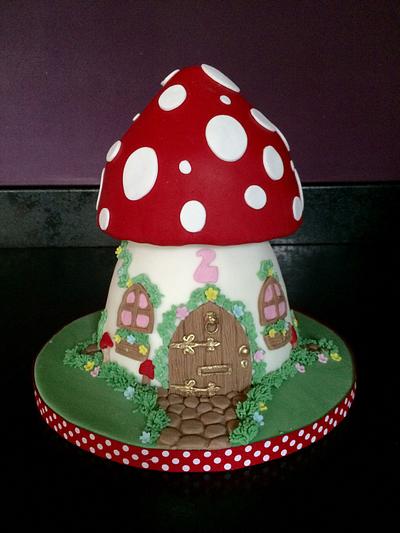 Fairy toadstool house - Cake by Andrias cakes scarborough