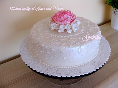 Small wedding cake - Cake by Gabika