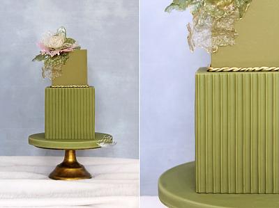 olive green elegante - Cake by Lorna