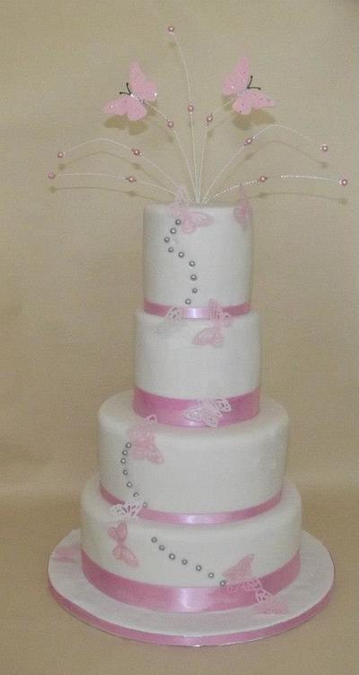 Butterfly wedding cake - Cake by Cake Wonderland
