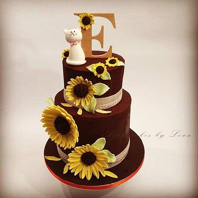 Sunflowers cake - Cake by AlphacakesbyLoan 
