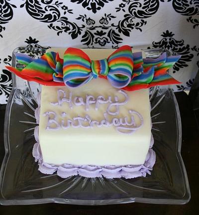 Ribbon bow - Cake by TGRACEC