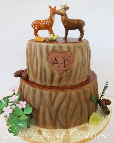 Redwood Tree Wedding Cake - Cake by Shani's Sweet Creations
