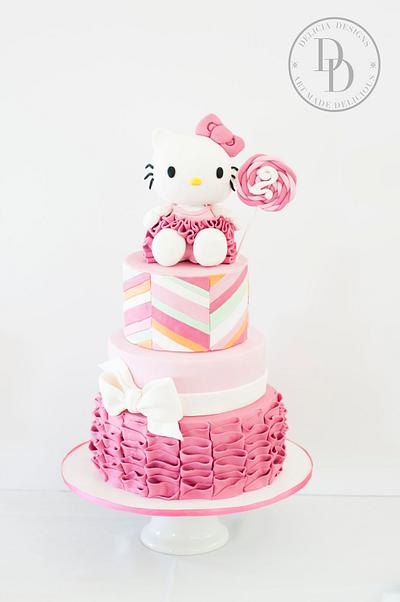 Hello Kitty Fun & Bright Birthday Cake - Cake by Delicia Designs