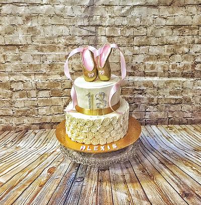 Bas Releif and Ballet Shoe Cake  - Cake by Inspired Sweetness