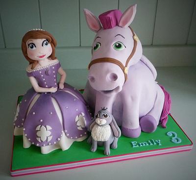 Princess Sofia with Minimus & Clover - Cake by Little Aardvark Cakery