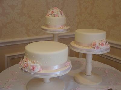 Vintage Wedding Cake Trio - Cake by Claire