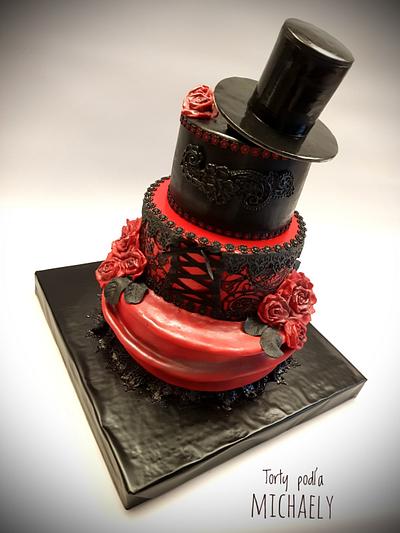 Gothic wedding cake - Cake by Michaela Hybska