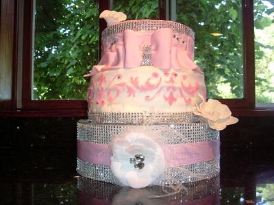 Chanel baby shower  - Cake by Jody Tilton 