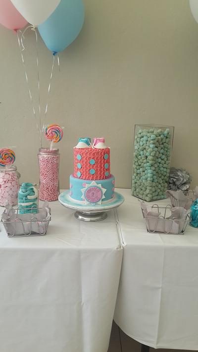 Gender Reveal Cake - Cake by Rencia's Creations