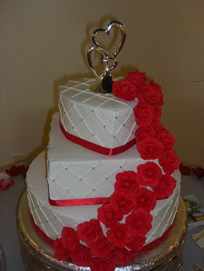 Rose Cascade - Cake by eperra1