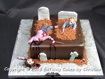 Zombie Anniversary - Cake by Christine Ticehurst