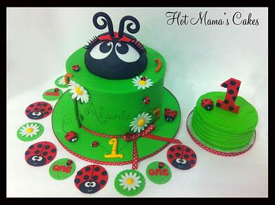 Ladybug First Birthday! - Cake by Hot Mama's Cakes
