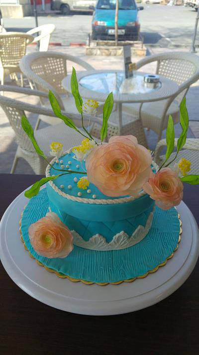Wafer paper flowers - Cake by Liuba Stefanova
