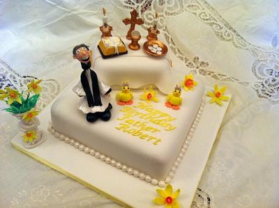 Vicar Easter/Birthday cake - Cake by Elli Warren
