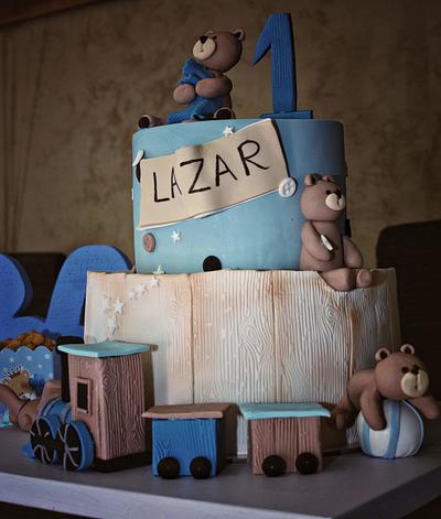 Train & bear cake - Cake by TORTESANJAVISEGRAD