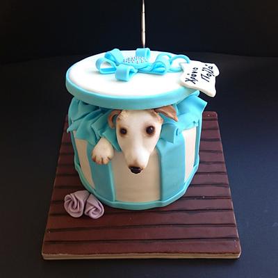 puppy present - Cake by nef_cake_deco
