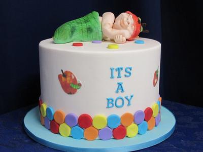 Hungry Caterbabypillar - Cake by Sugarart Cakes