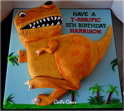 Dino Cake - Cake by Ceri's Cakes