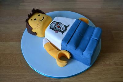 Lego Mini-figure cake - Cake by Laura Galloway 