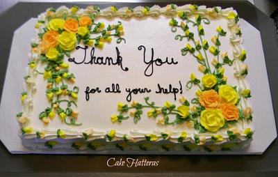 Thanks! - Cake by Donna Tokazowski- Cake Hatteras, Martinsburg WV