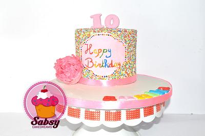 Sprinkles birthday cake - Cake by Sabsy Cake Dreams 