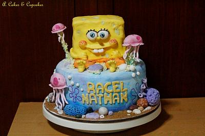 Spongebob and the jellies - Cake by Alfred (A. Cakes & Cupcakes)