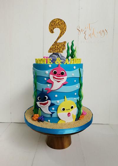 Baby Shark 2D - Cake by Lulu Goh