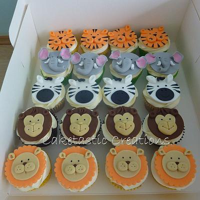 Jungle themed Cupcakes - Cake by Caketastic Creations